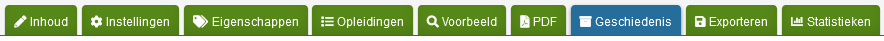 Geschiedenis tabblad